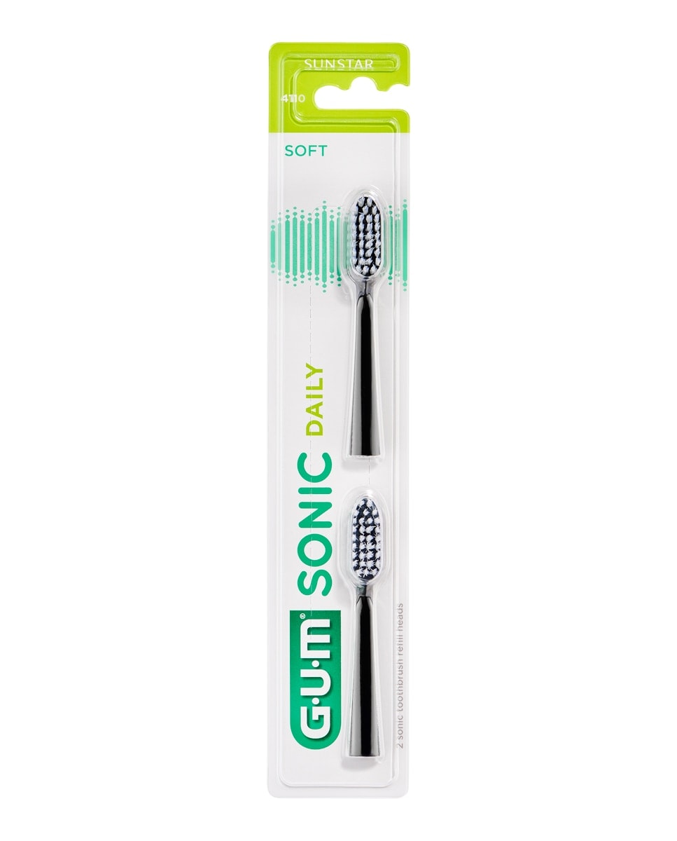 Gum - Recambios Cepillo Sónico Sonic Daily Negro Gum. - Image 1