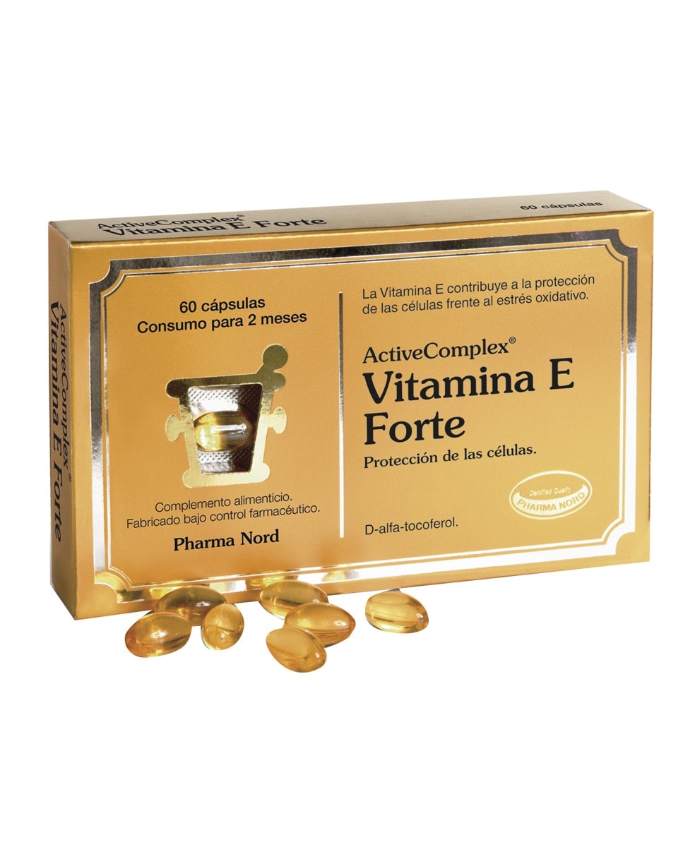 Pharma Nord - Cápsulas antioxidantes ActiveComplex Vitamina E Forte Pharma Nord. - Image 1