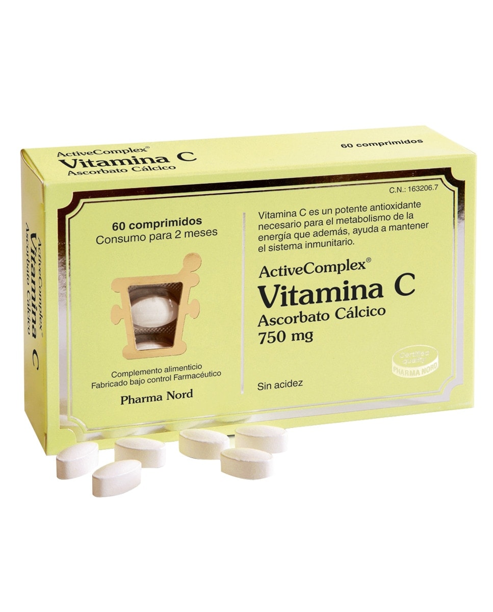 Pharma Nord - Comprimidos ActiveComplex Vitamina C Ascorbato Cálcico Pharma Nord. - Image 1