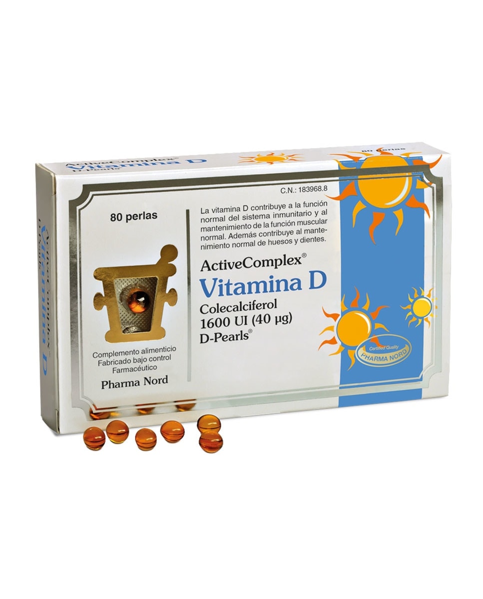 Pharma Nord - 80 Perlas ActiveComplex Vitamina D Pharma Nord. - Image 1