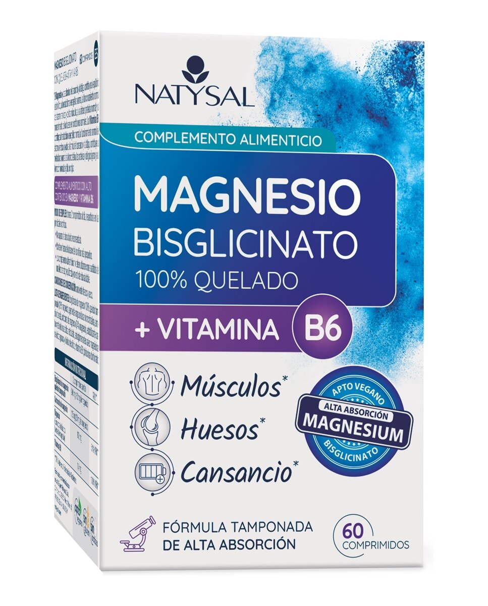 Natysal - 60 Comprimidos Magnesio + B6 Natysal. - Image 1