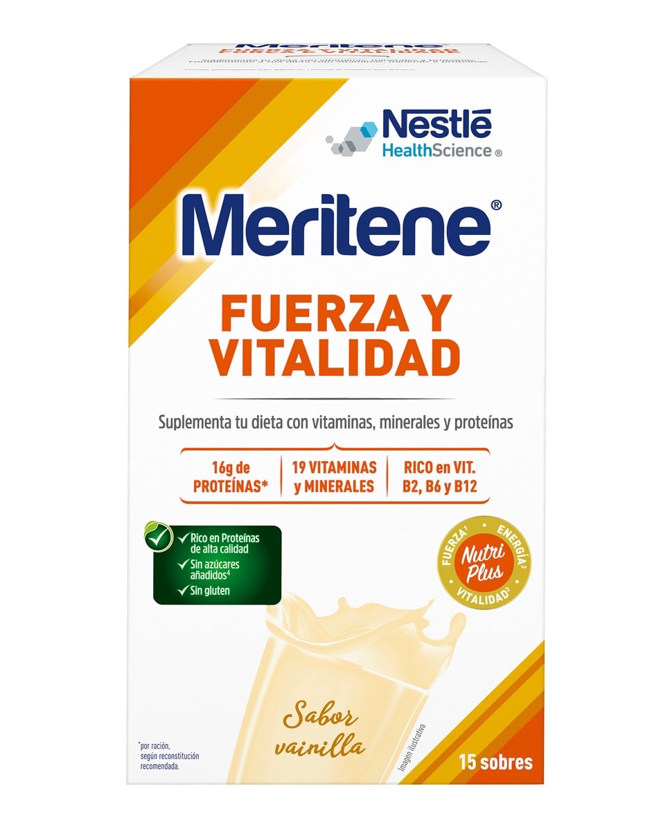 Meritene - 15 Sobres Batido sabor Vainilla Meritene. - Image 1