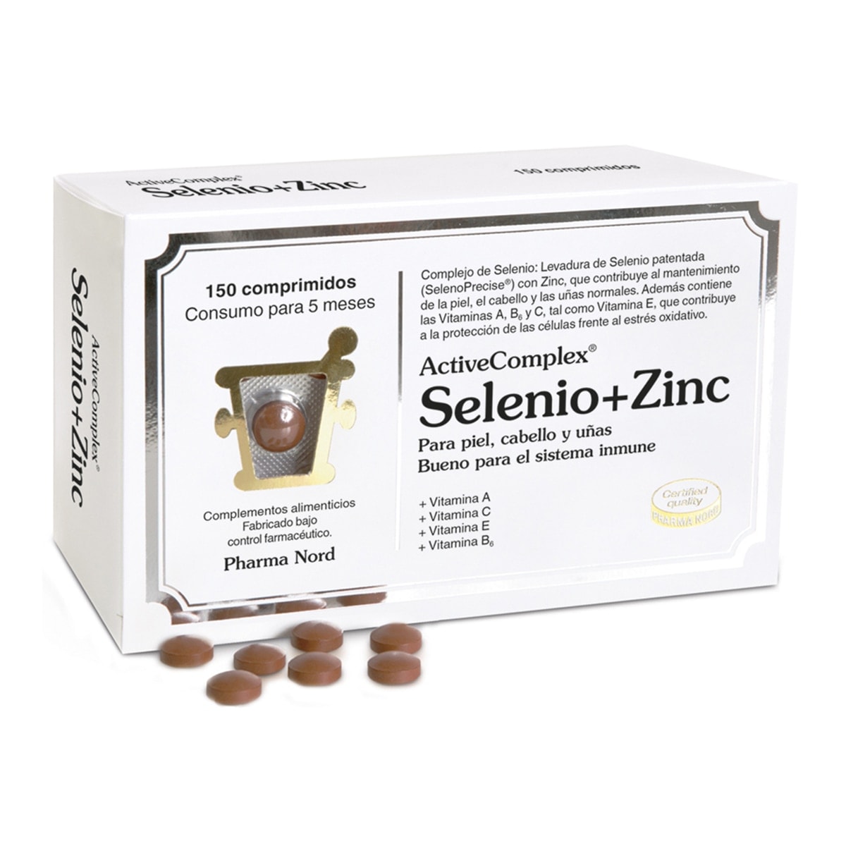 Pharma Nord - 150 Comprimidos Active Complex Selenio+Zinc Pharma Nord. - Image 1