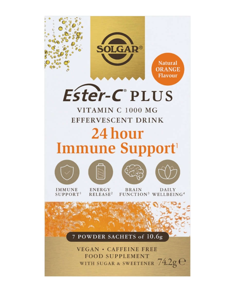 SOLGAR - 7 sobres Ester-C® Plus Vitamina C Efervescente 1000 Mg Solgar. - Image 1