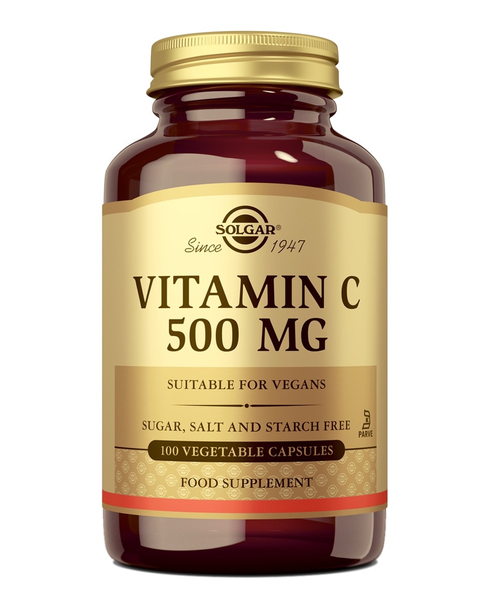SOLGAR - 100 Cápsulas Vegetales Vitamina C 500 mg Solgar. - Image 1