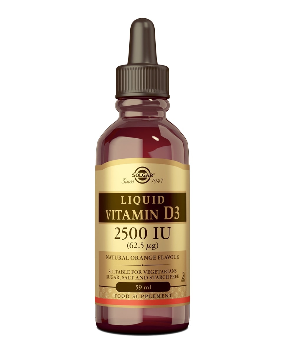 SOLGAR - Vitamina D3 líquida 2500 UI 59 ml Solgar. - Image 1