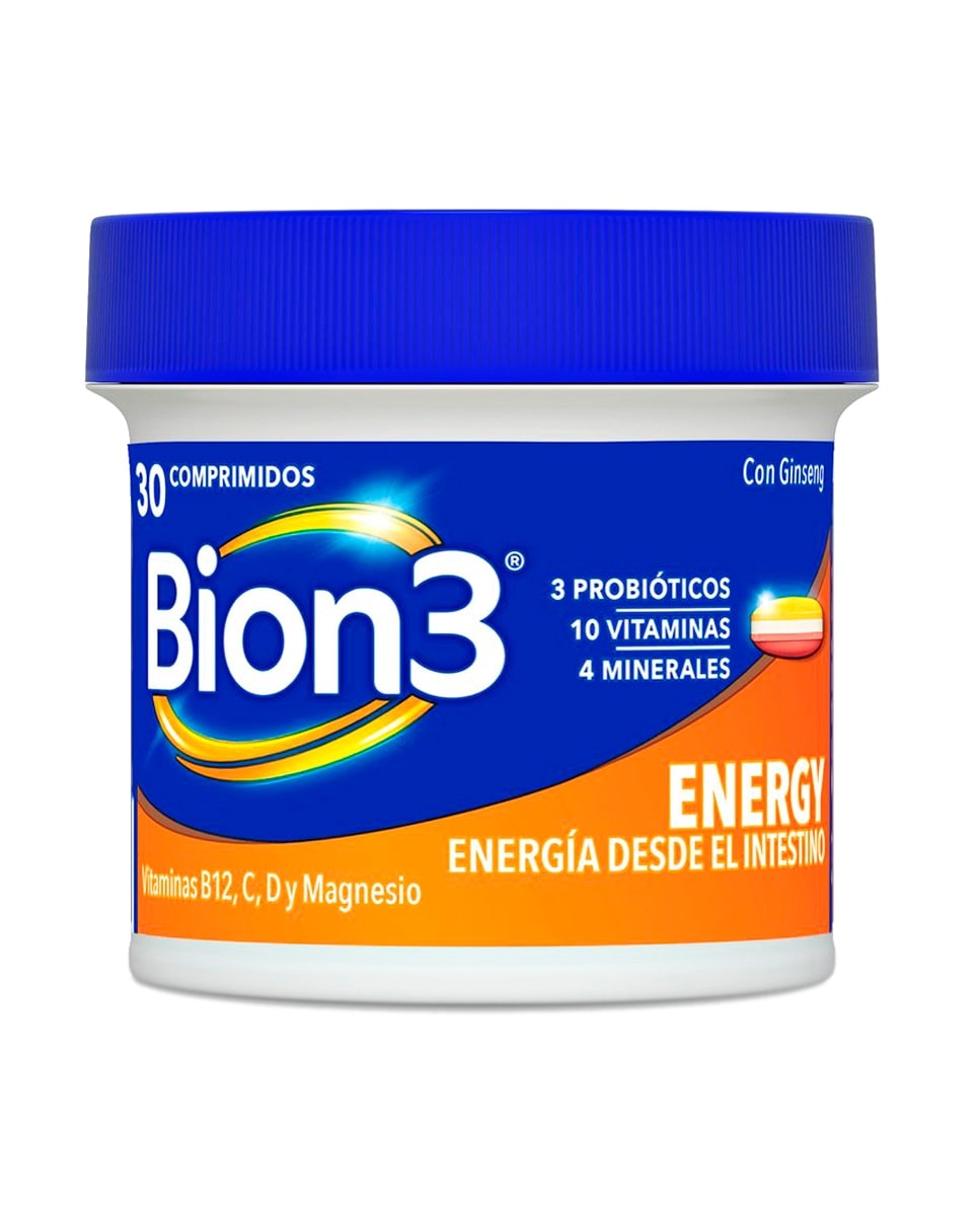 Bion3 - Comprimidos Multivitamínicos Con Probióticos Energy Bion3. - Image 1