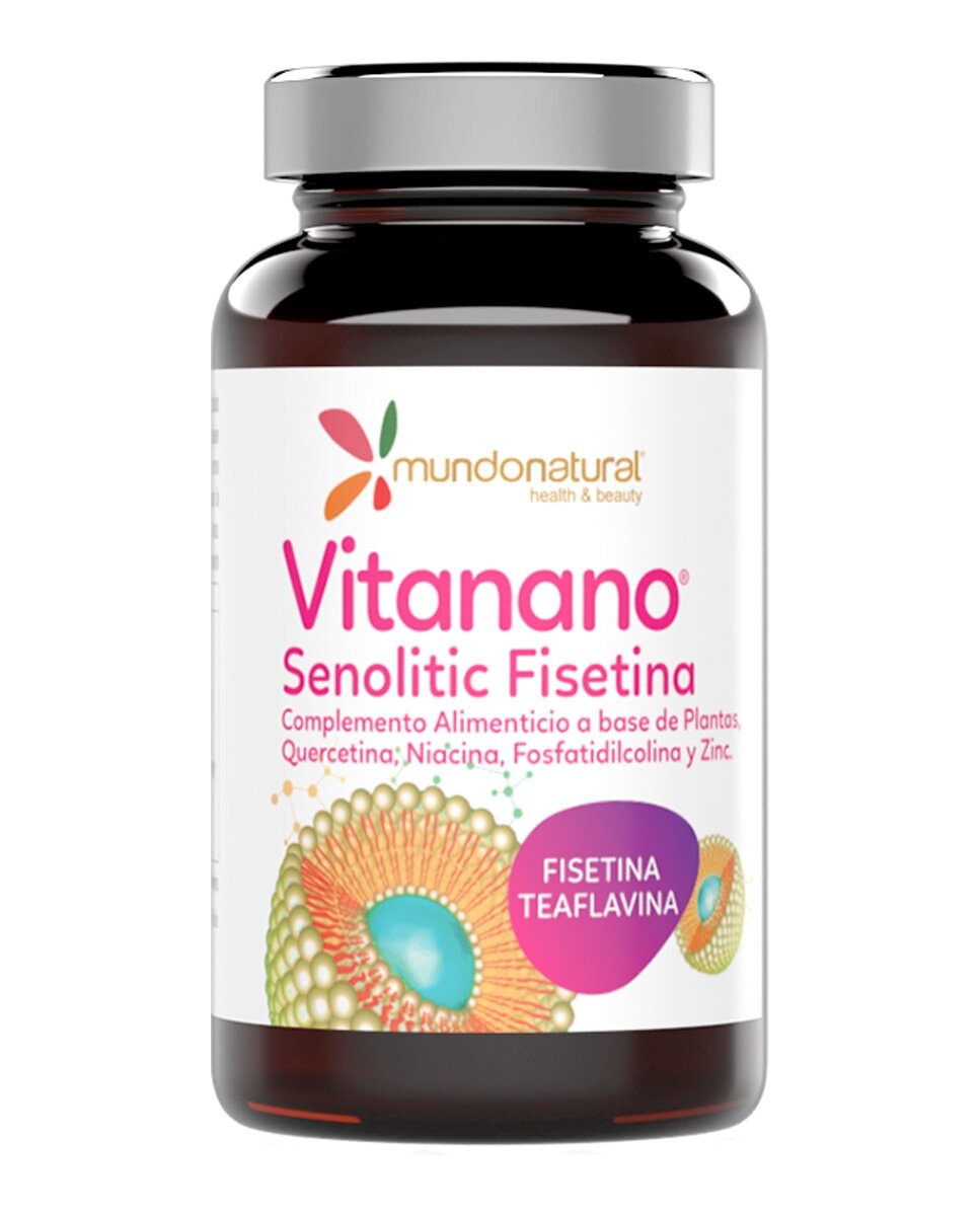 Mundo Natural - Complemento alimenticio Vitanano Senolitic (Fisetina) liposomado 30 cápsulas Mundo Natural. - Image 1
