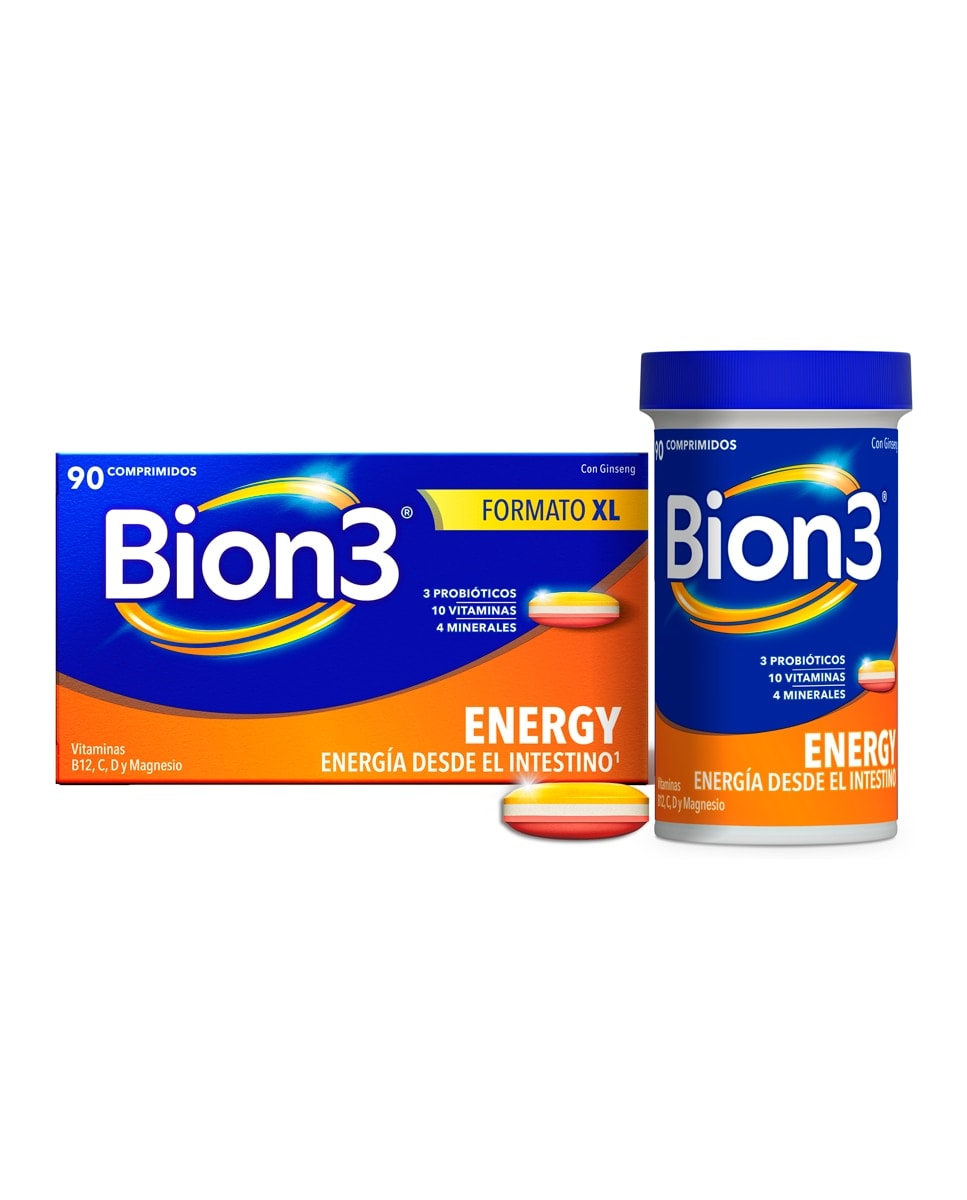Bion3 - Comprimidos Multivitamínicos Con Probióticos Energy Bion3. - Image 1