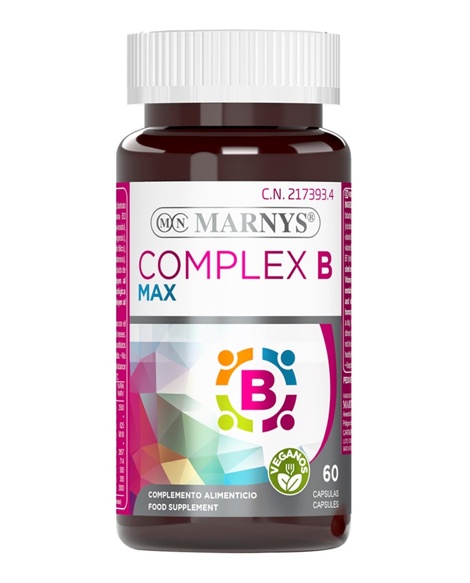 Marnys - 60 Cápsulas Complemento Multivitamínico Del Grupo B Complex B Max Marnys. - Image 1