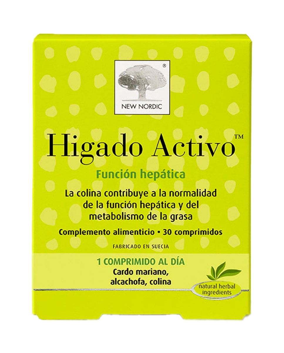 New Nordic - 30 Comprimidos Higado Activo New Nordic. - Image 1