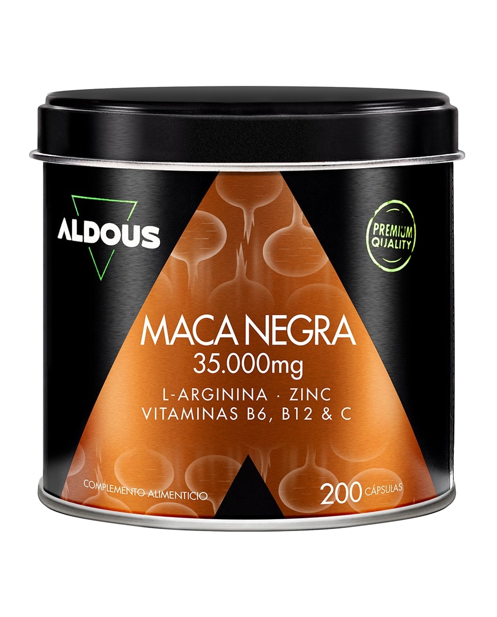 Aldous Bio - 200 Cápsulas Maca Negra Peruana Complex 35000 mg Aldous. - Image 1