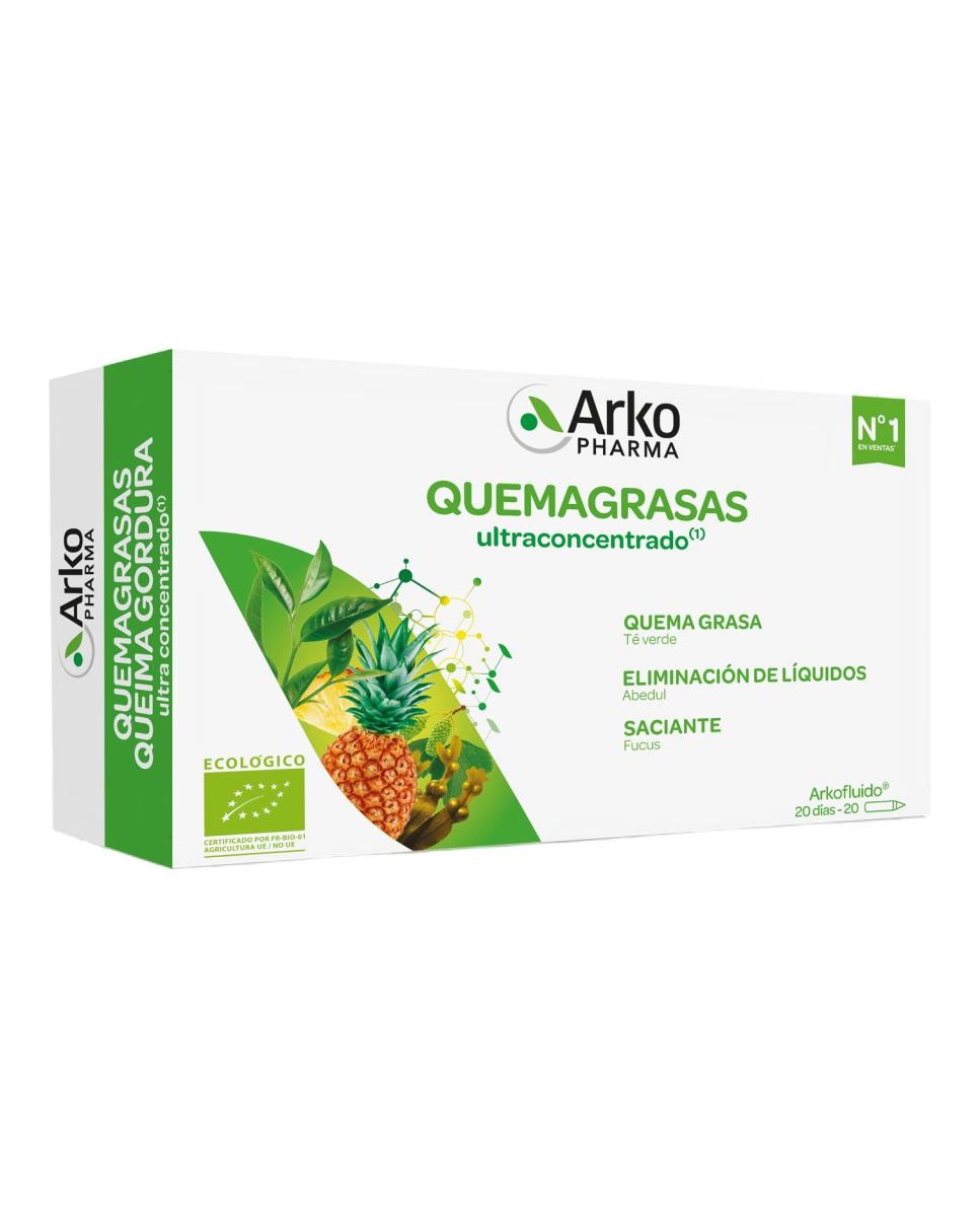 Arkopharma - 20 ampollas Arkofluido® Quemagrasa BIO Arkopharma. - Image 1