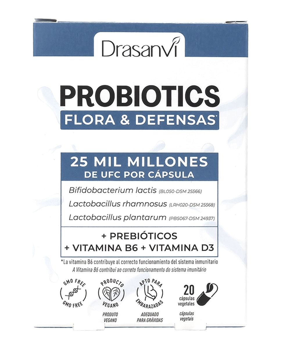 Drasanvi - 20 Cápsulas Probiotics Flora Y Defensas Drasanvi. - Image 1