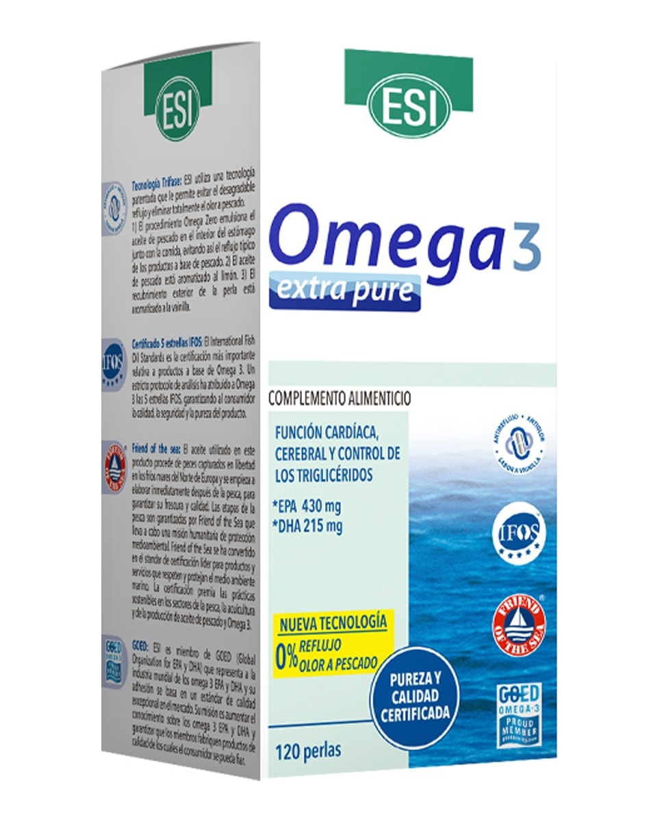 ESI - 120 Perlas Omega 3 Extra ESI. - Image 1