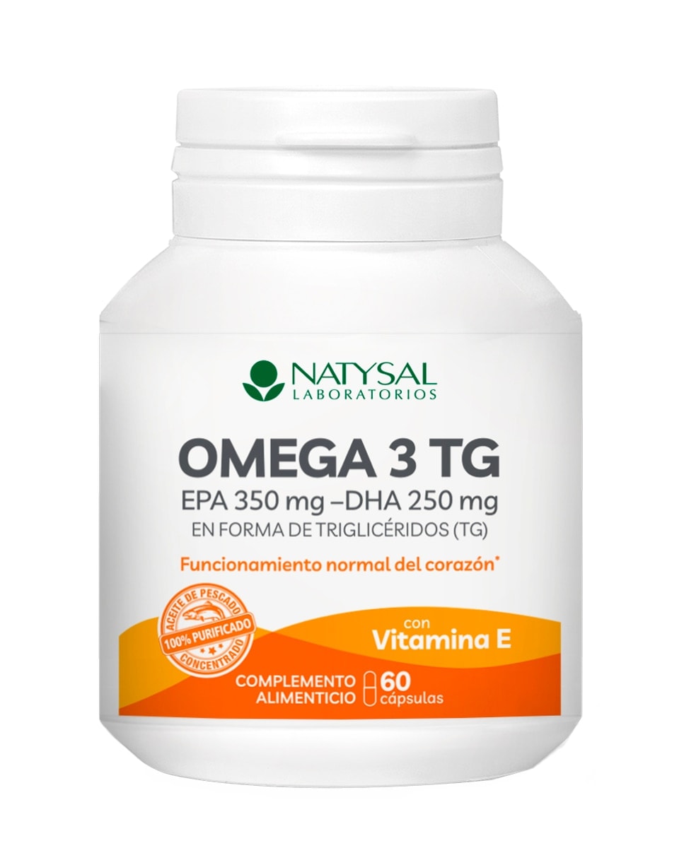 Natysal - 60 Cápsulas Complemento Alimenticio Super Omega 3 TG Natysal. - Image 1
