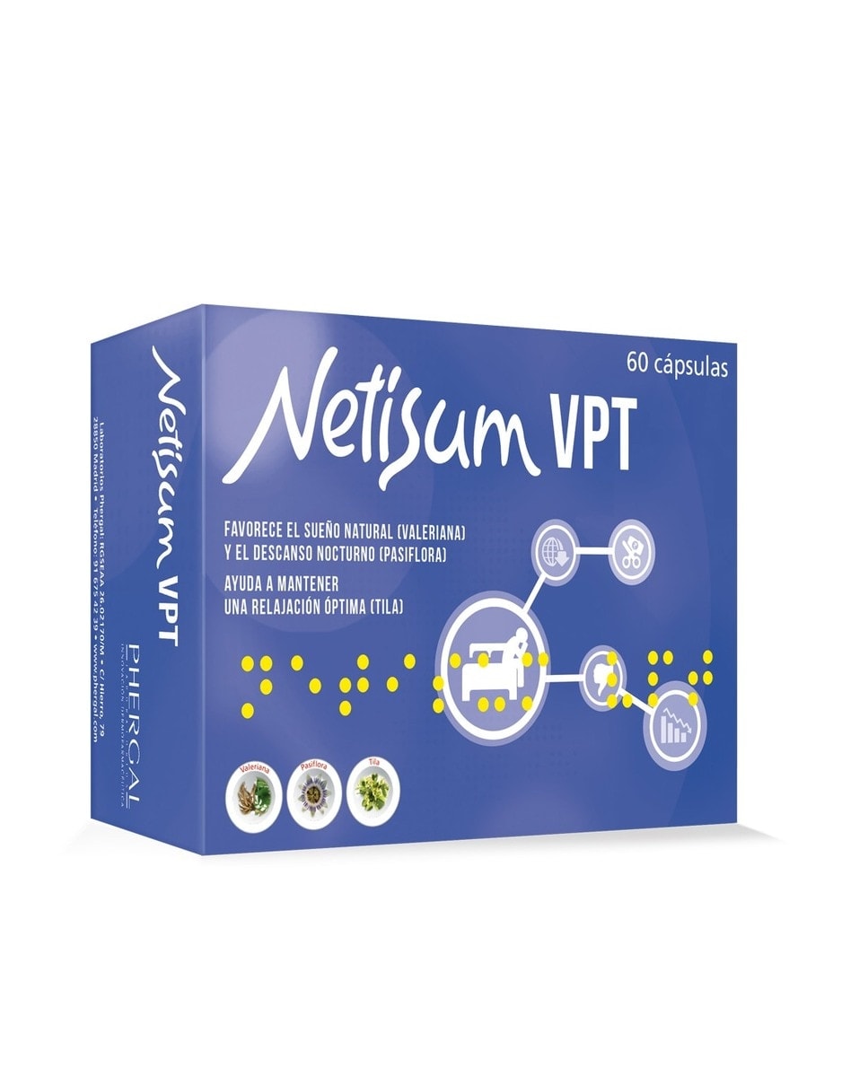 Netisum - 60 Cápsulas VPT para el Sueño Netisum. - Image 1