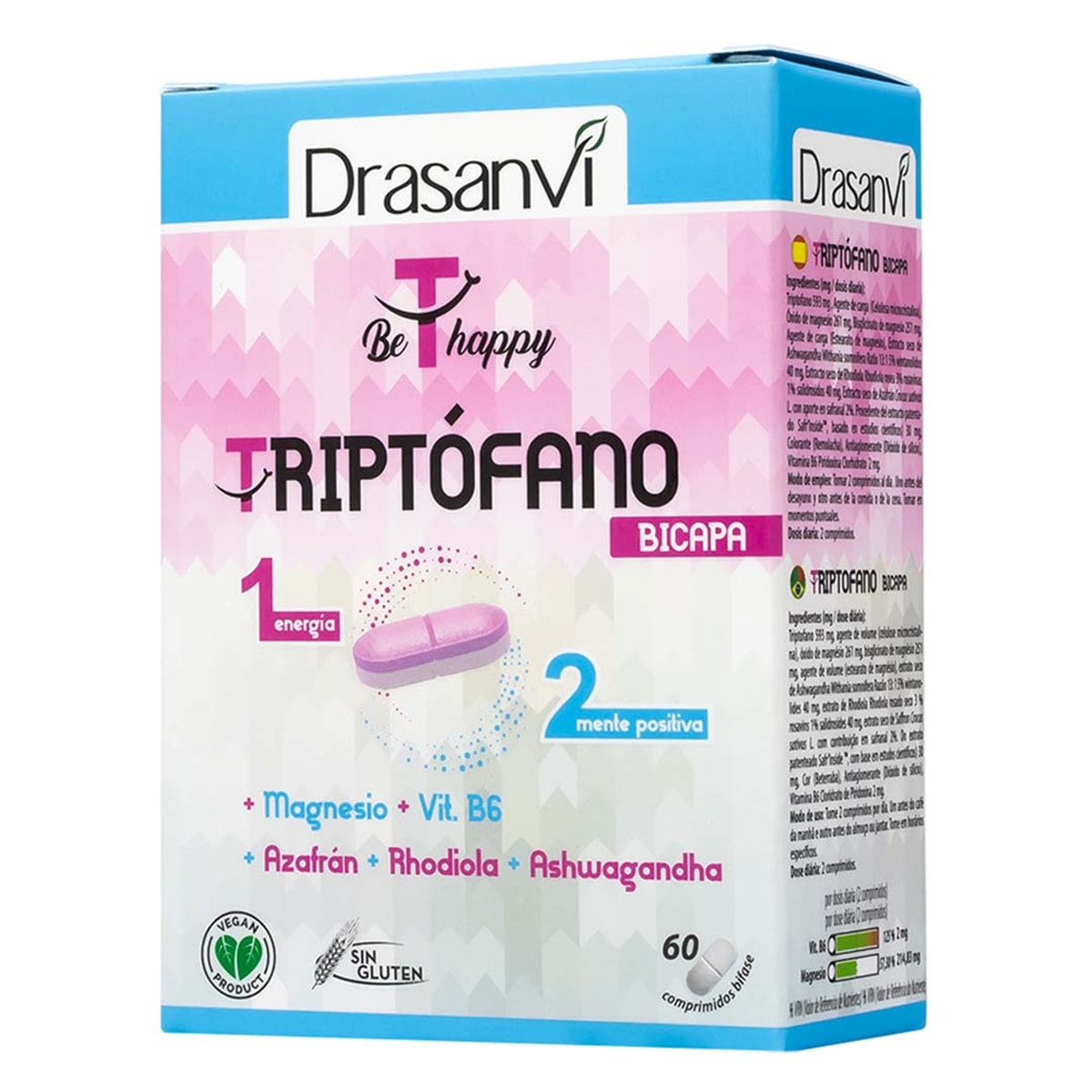 Drasanvi - Cápsulas Triptófano Bicapa Be Happy Drasanvi. - Image 1
