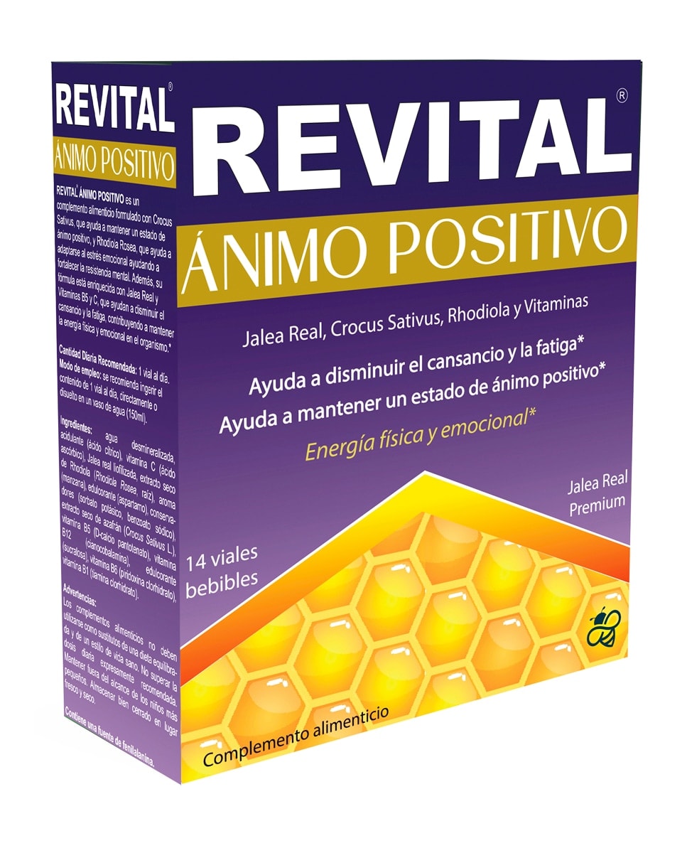 Revital - 14 Viales Complemento Alimenticio Ánimo Positivo Revital. - Image 1