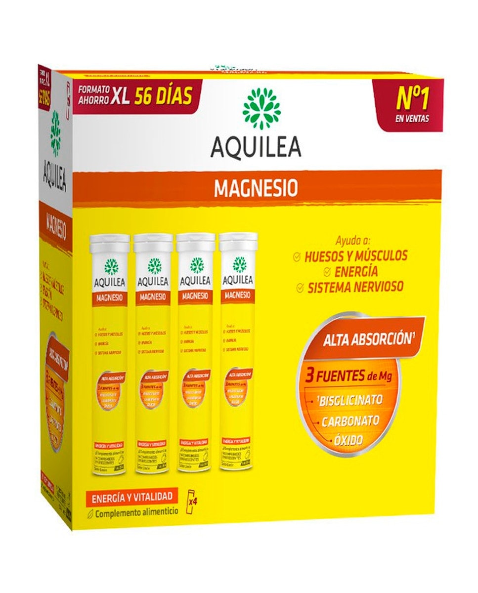 Aquilea - Complemento alimenticio Magnesio 56 comprimidos Aquilea. - Image 1