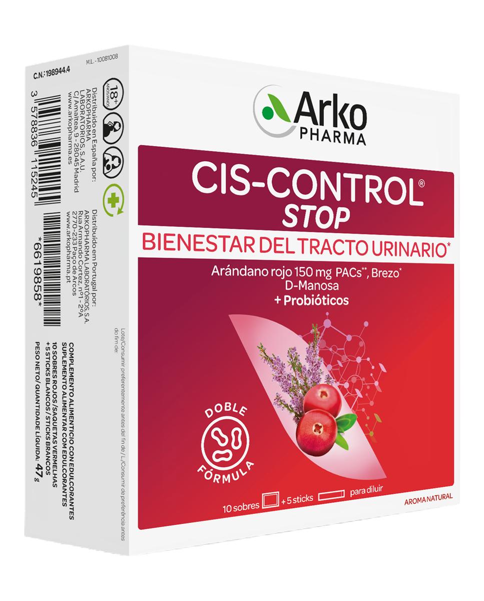 Arkopharma - Ciscontrol Stop 10 Sobres + 5 Stick Arkopharma. - Image 1