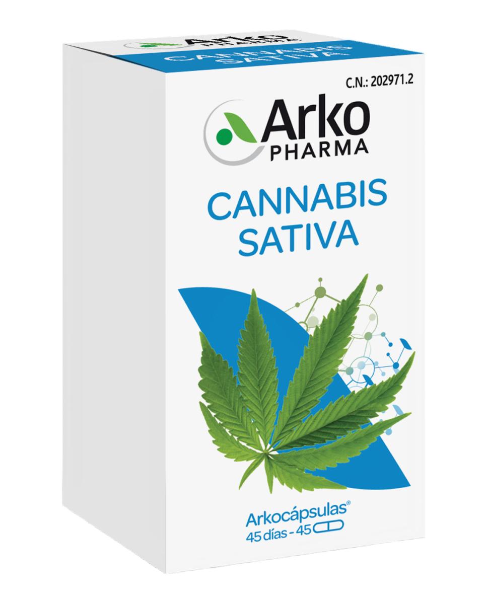 Arkopharma - Complemento Alimenticio Arkocápsulas Cannabis Sativa 45 Cápsulas Arkopharma. - Image 1