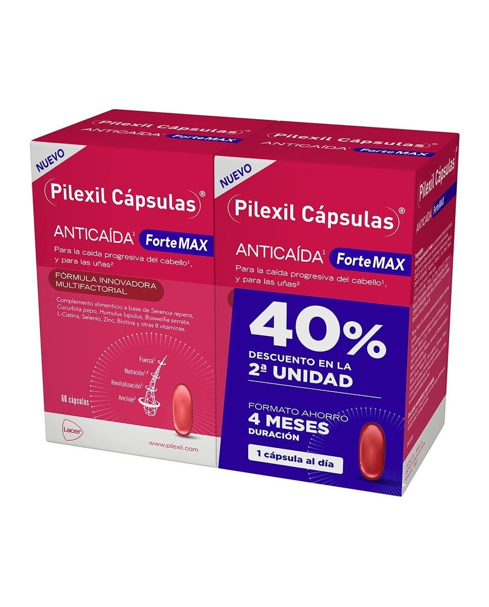 Pilexil - Kit Duplo Caps Forte Max 60+60 Pilexil. - Image 1