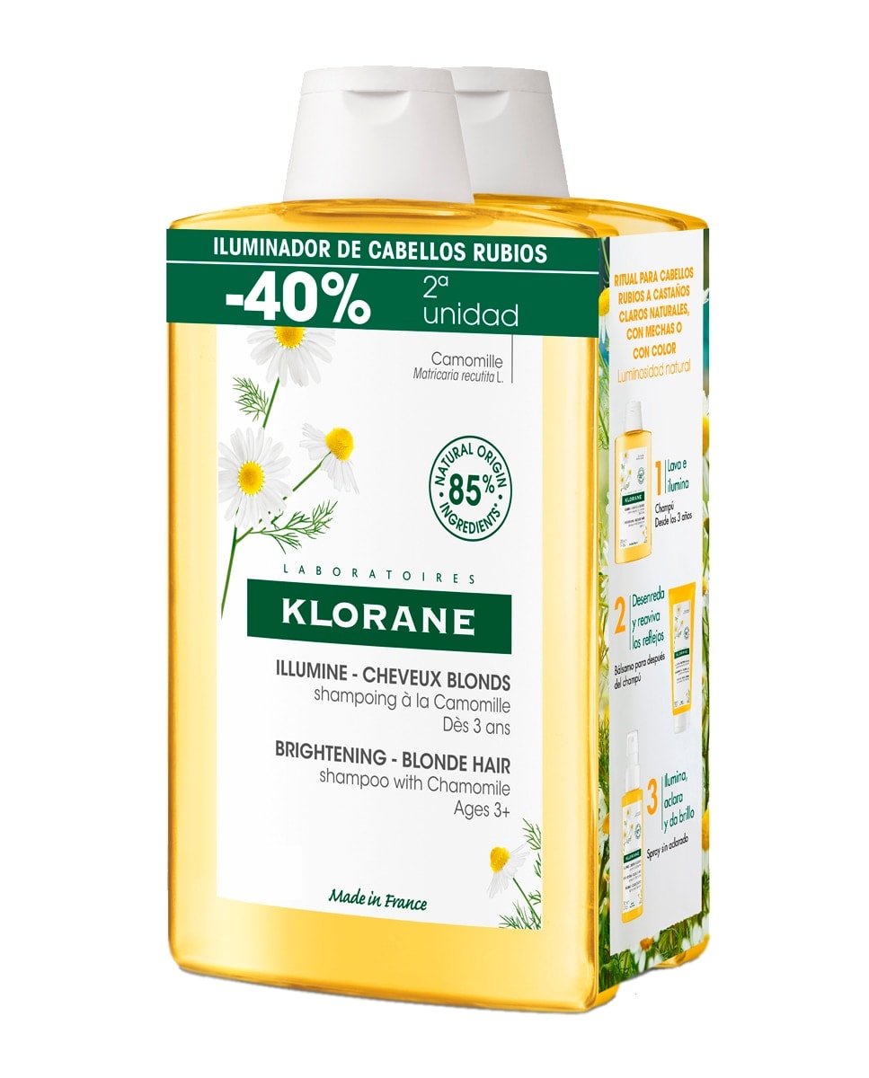 Klorane - Duplo Champú a la Camomila Klorane. - Image 1