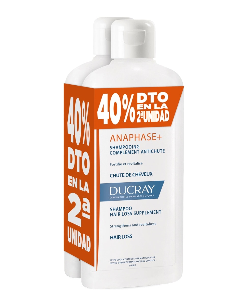 Ducray - Duplo Champú Anticaída Crema Estimulante Anaphase Ducray. - Image 1