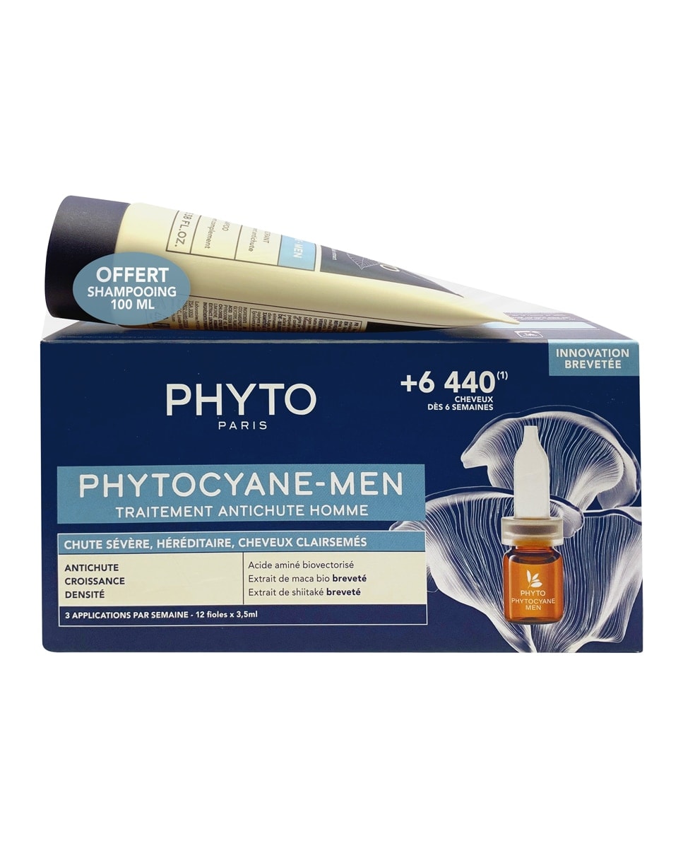 Phyto - Pack Tratamiento Progresivo Anticaída Phytocyane. - Image 1