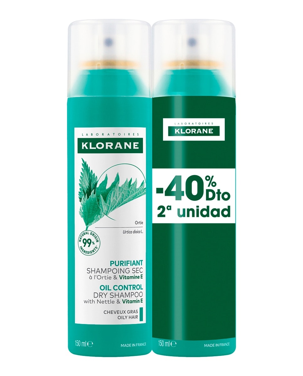 Klorane - Pack Champú Seco Ortiga Klorane. - Image 1