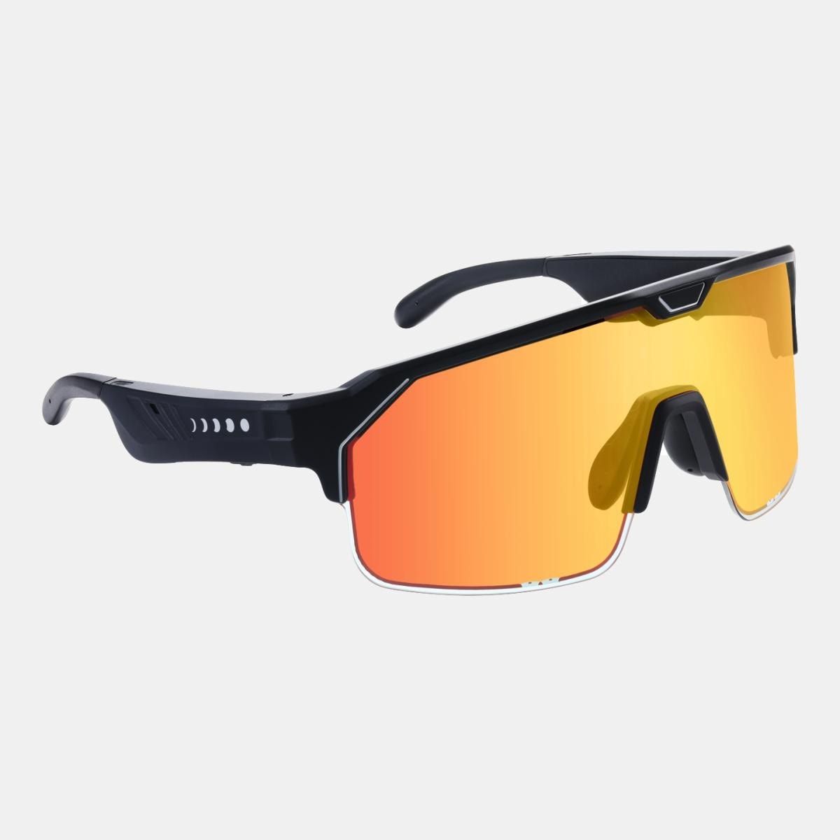 CHAMELO - Gafas de Sol Unisex Music Shield Slider HVL Fire Matte Black Chamelo. - Image 1