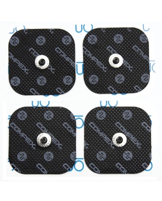 Compex - Pack de 4 electrodos EasySnap Performance 5x5 cm 1 snap Compex. - Image 1