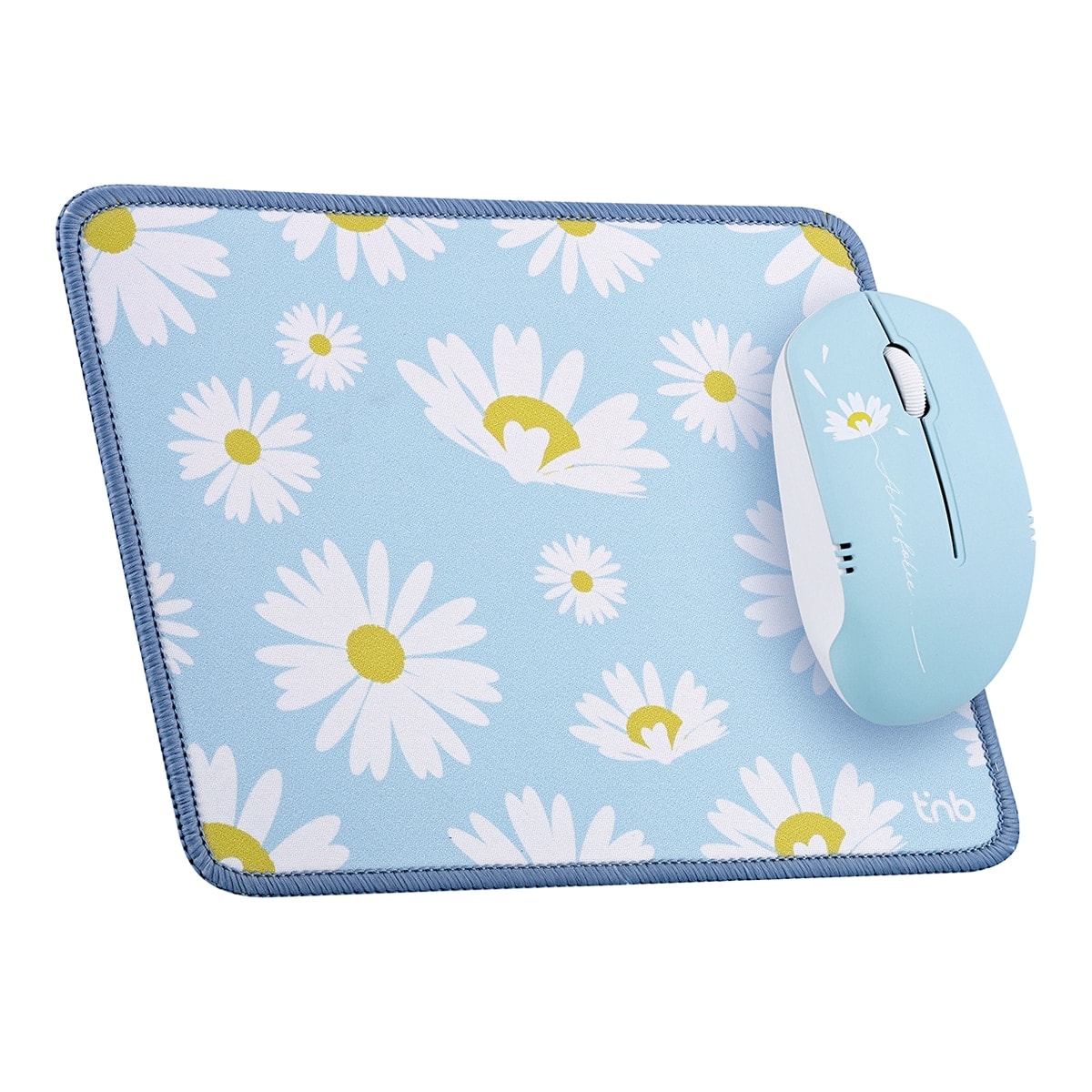 TNB - Pack de ratón inalámbrico + alfombrilla T'nB Daisy. - Image 1