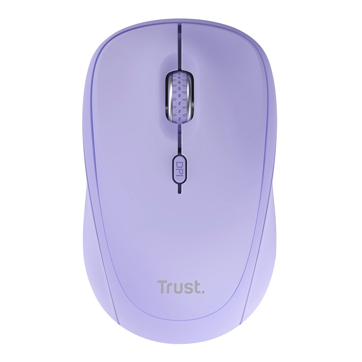 Trust - Ratón inalámbrico y compacto multidispositivo Yvi+ púrpura. - Image 1