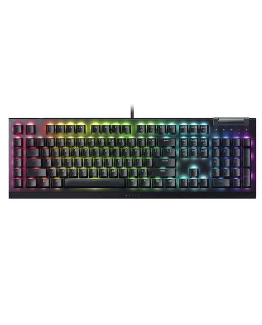 Razer - Teclado Gaming Razer BlackWidow V4 X con switches amarillos. - Image 1