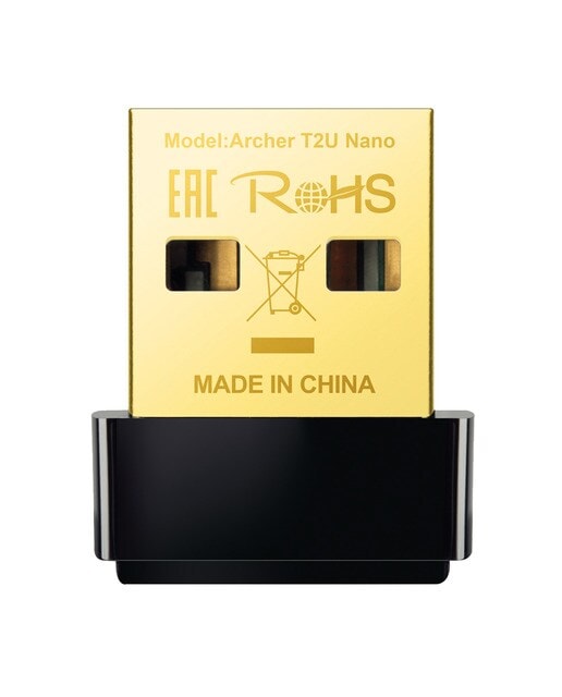 TP-LINK - Adaptador inalámbrico Nano USB TP-Link Archer T2U Nano doble banda AC600. - Image 1