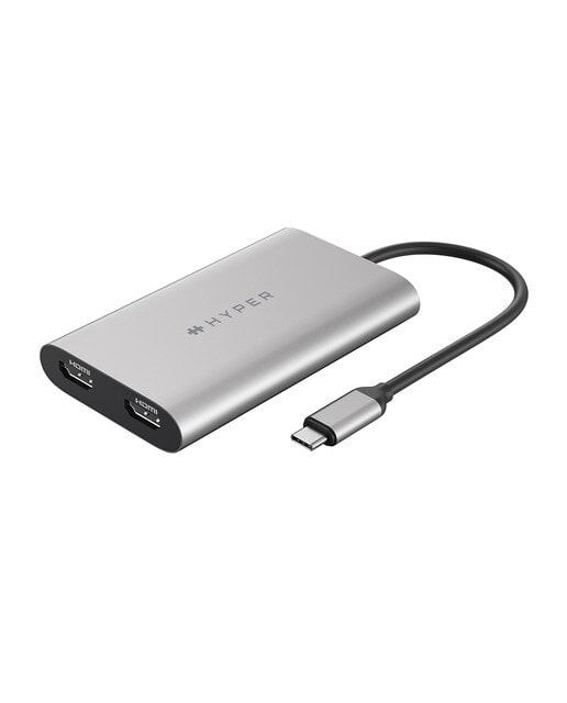 HyperDrive - Hub HyperDrive USB-C Dual 4K HDMI 10 en 1 Gris. - Image 1