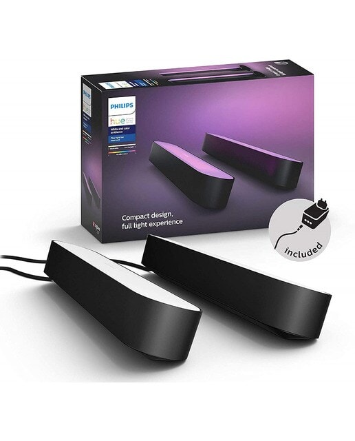Philips - Pack doble barra negra de luces Philips Hue Play White and color ambiance. - Image 1