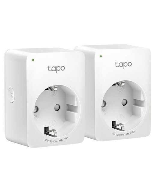 TP-LINK - Enchufe inteligente TP-Link Tapo P100 pack 2, Control por voz, Asistente Google, WiFi, tamaño mini. - Image 1
