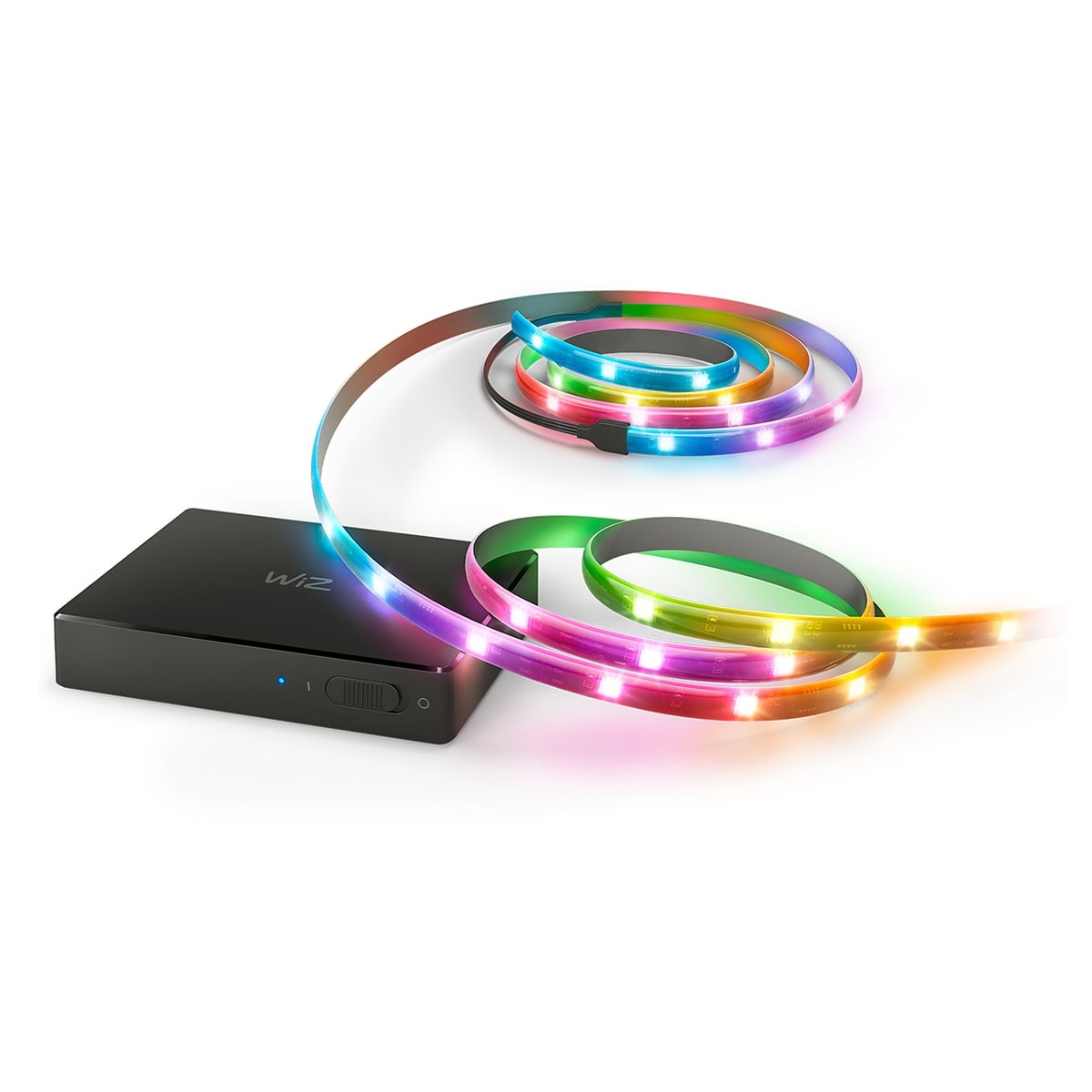 WiZ - HDMI Sync Box + Tira LED RGBIC WiZ para TV 55"- 65"?, retroiluminación de TV, Soporta 4K, Sincroniza contenidos, Control App y Voz. - Image 1