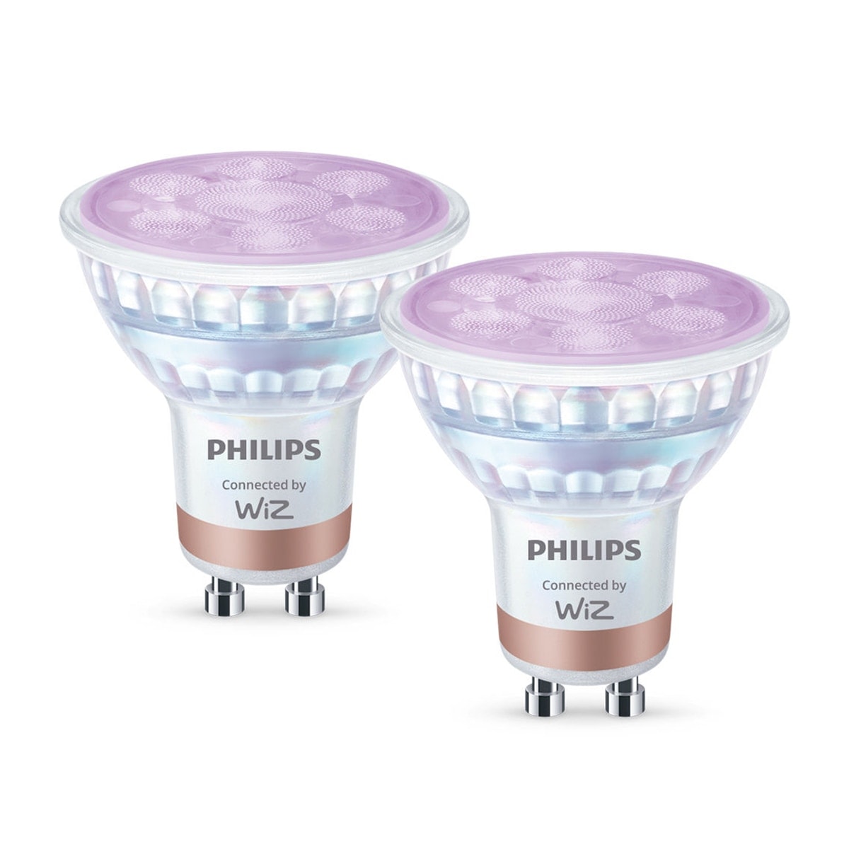 Philips - Bombilla Led inteligente Philips Smart LED Foco 50 W, PAR16, GU10 x2, regulable, hasta 345 lúmenes. - Image 1