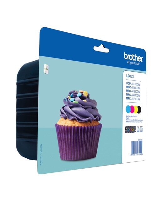 Brother - Pack 4 cartuchos originales Brother LC123VALBP. - Image 1