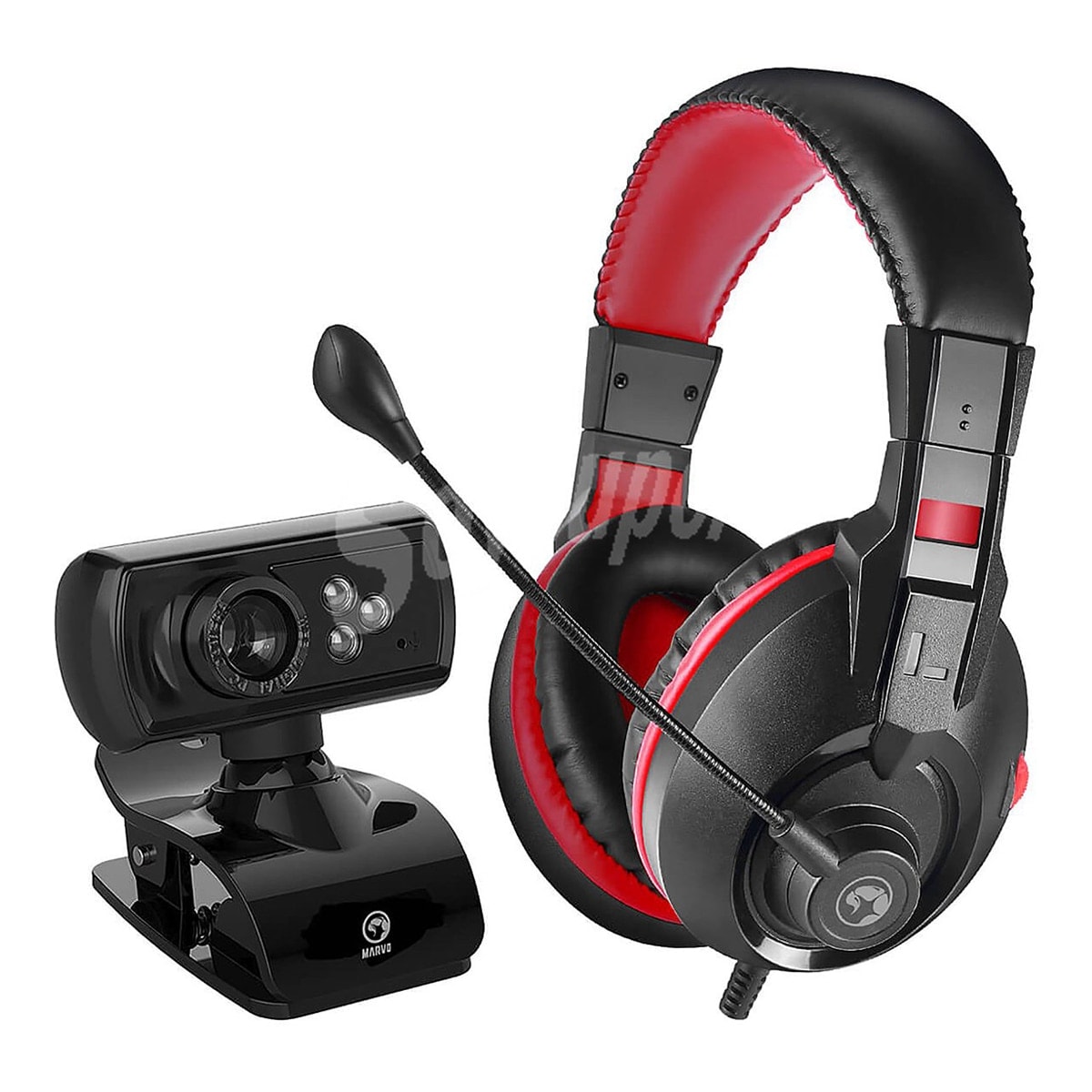Marvo - Combo de auriculares y webcam Marvo Scorpion CM-381. - Image 1