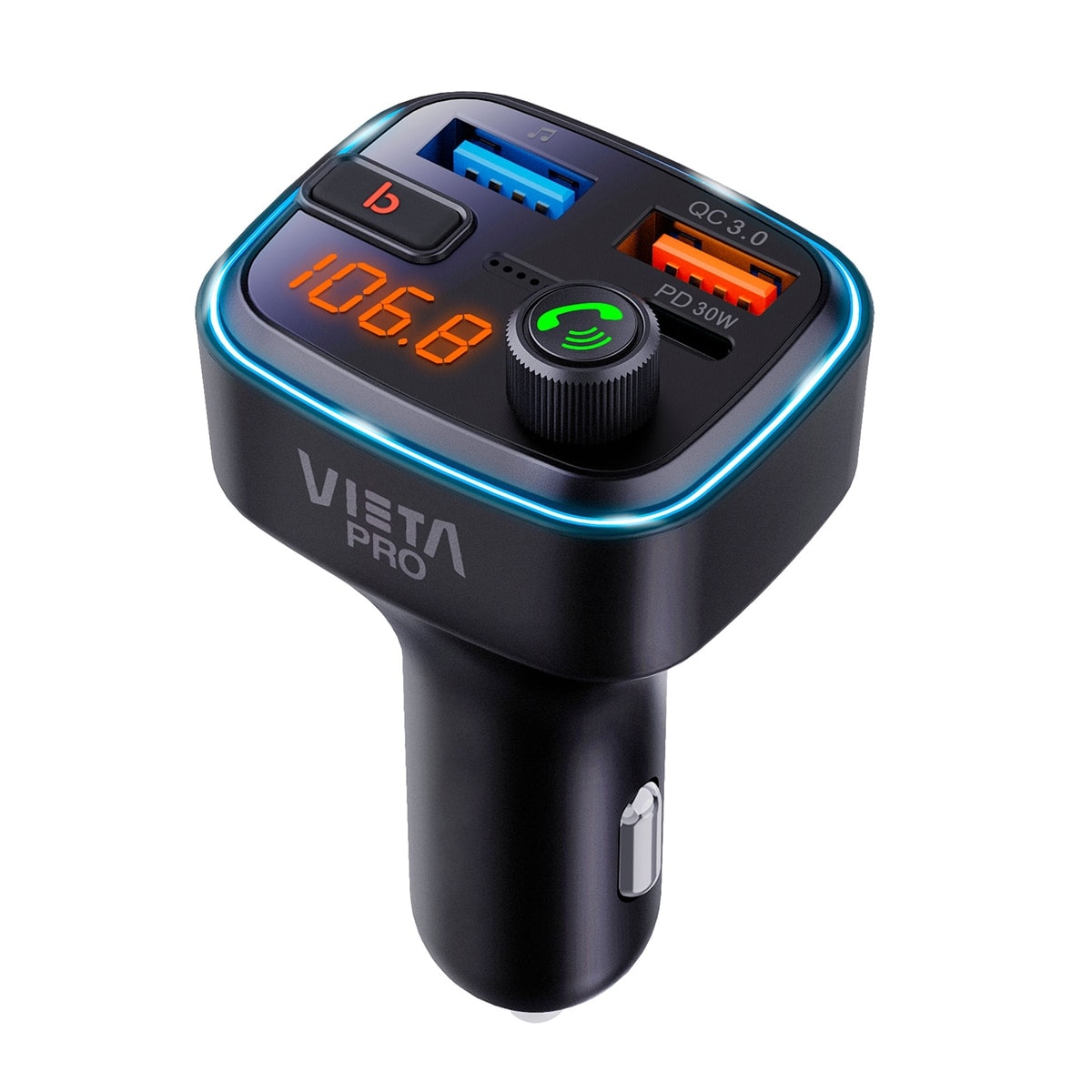 Vieta Pro - Transmisor Bluetooth para coche Vieta Pro Attach 2. Audio y llamadas en el coche, fácil y compacto.. - Image 1