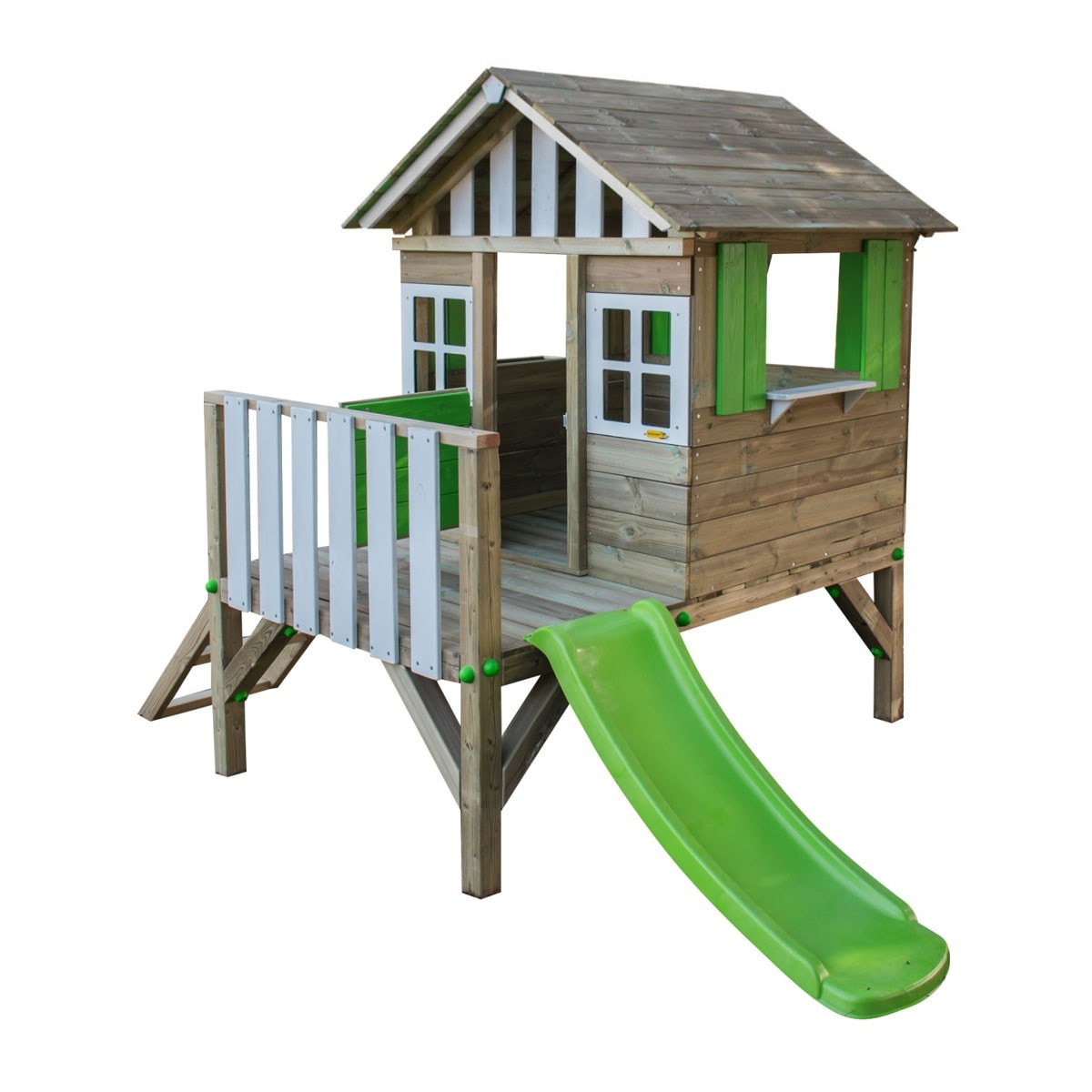 MASGAMES - Casita Lollipop verde elevada Madera. - Image 1