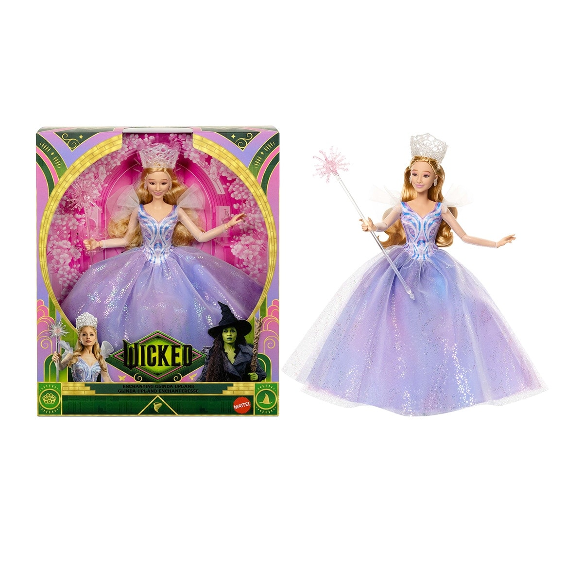 Mattel - Muñeca Deluxe Glinda Con Vestido Iridiscente Wicked Mattel. - Image 1