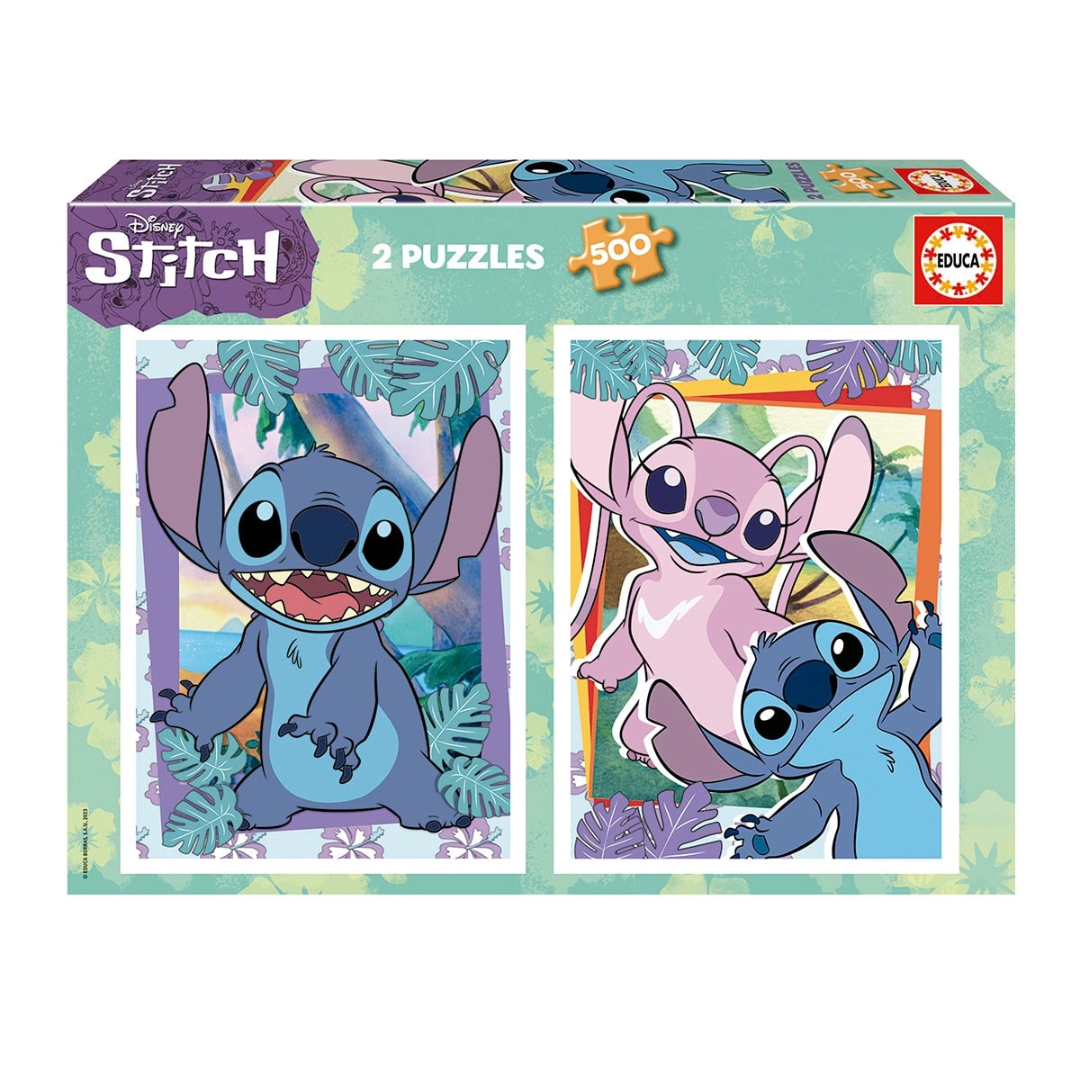 Educa Borrás - Puzzle 2X500 Piezas Stitch Educa Borrás. - Image 1
