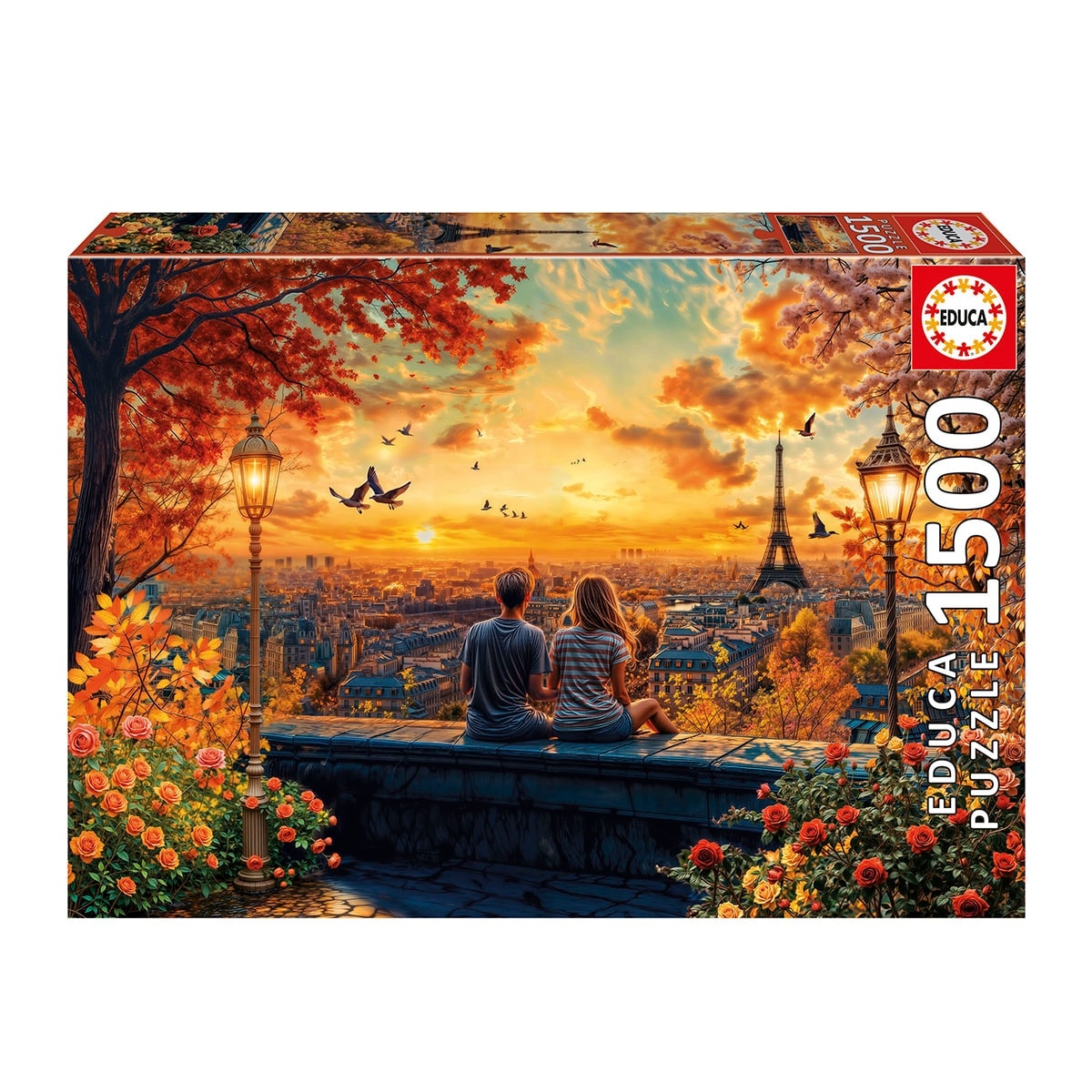 Puzzle 1500 Enamorados En París Educa - Image 1