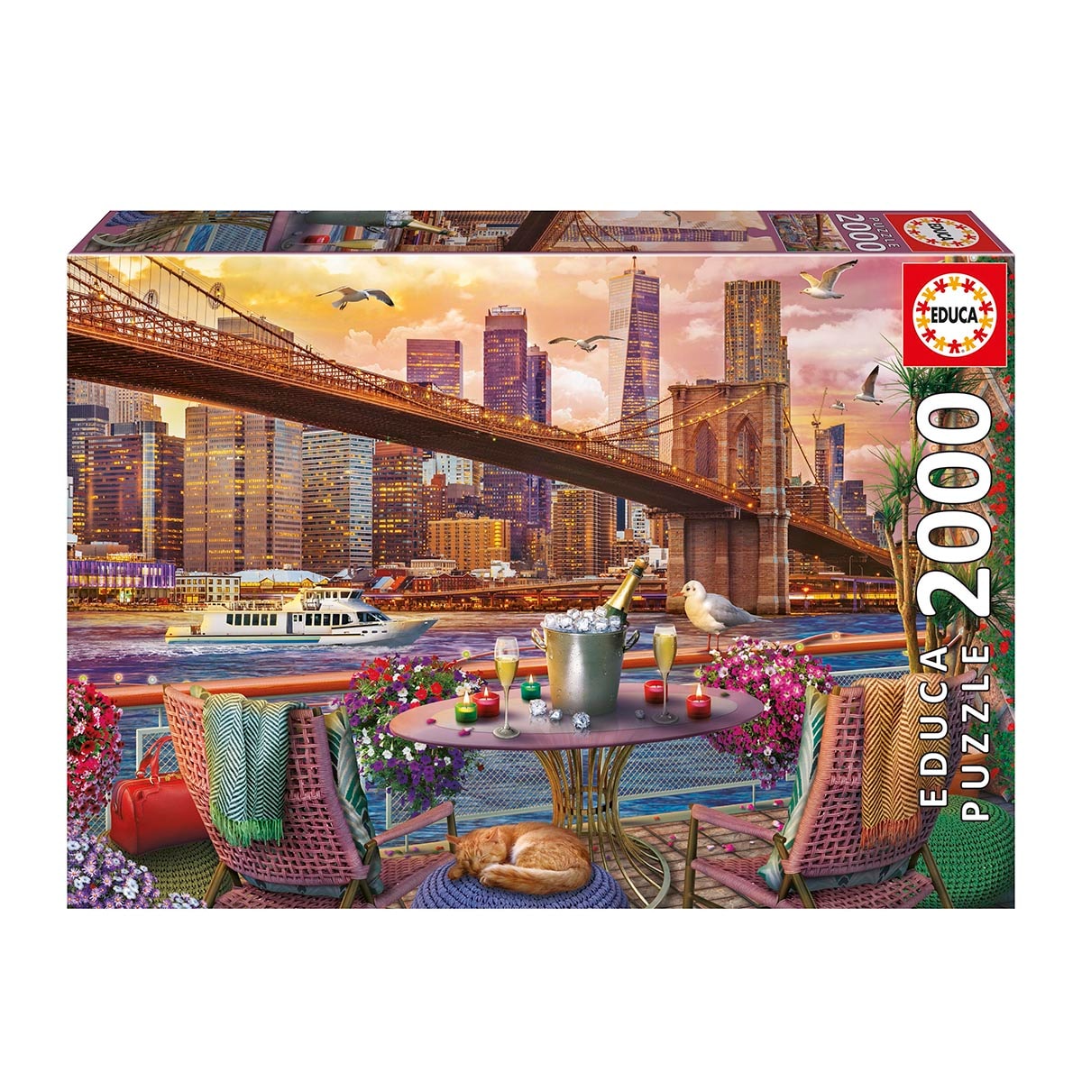 EDUCA - Puzzle 2000 Romance En Ny Educa. - Image 1